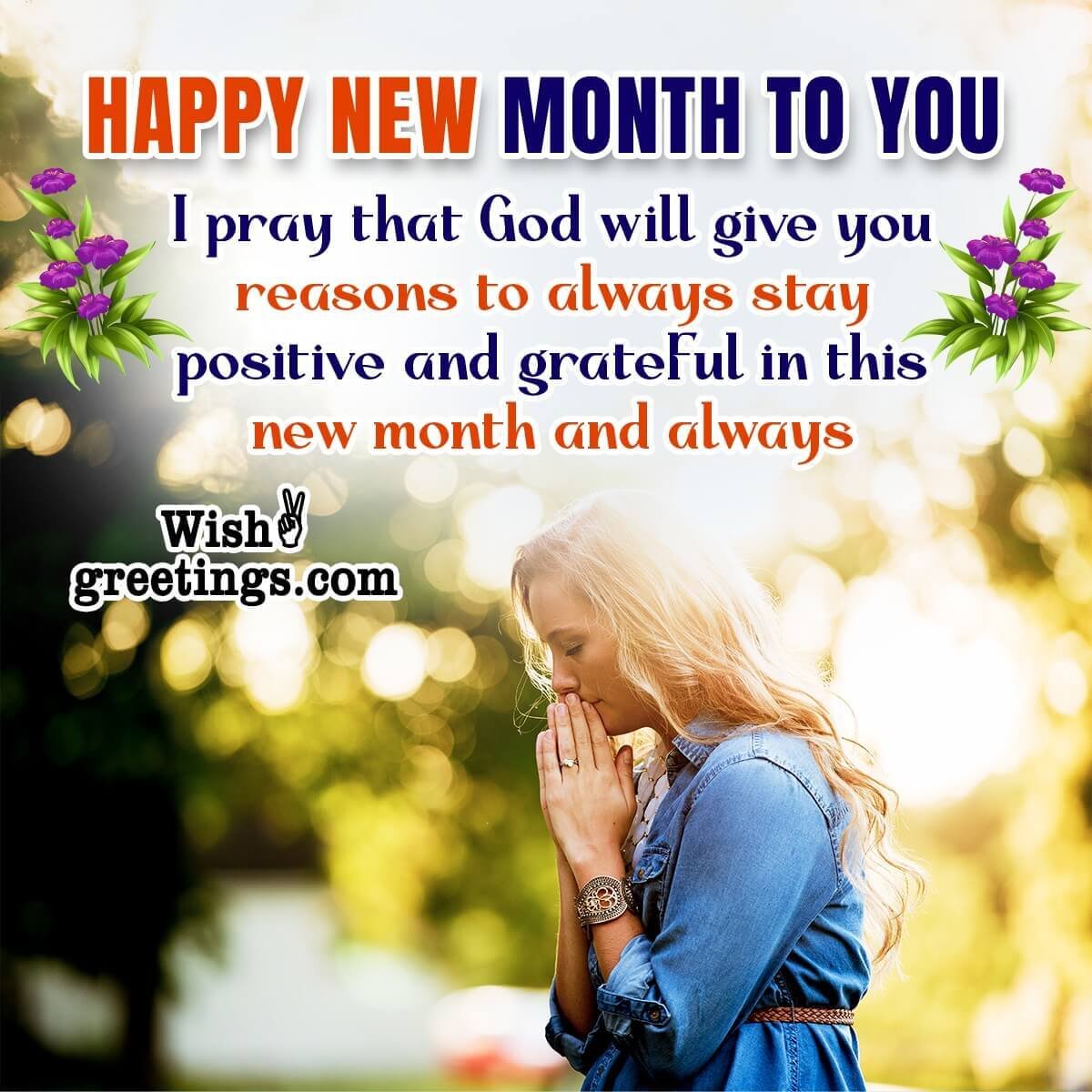 New Month Blessing Message Photo