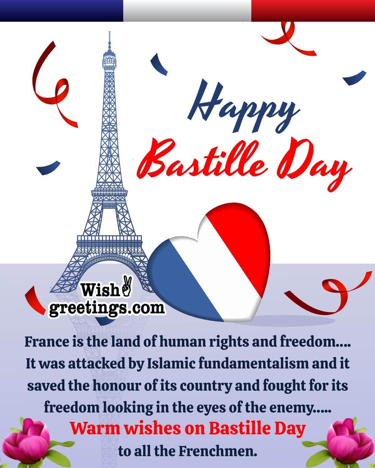 Happy Bastille Day To All Frenchman