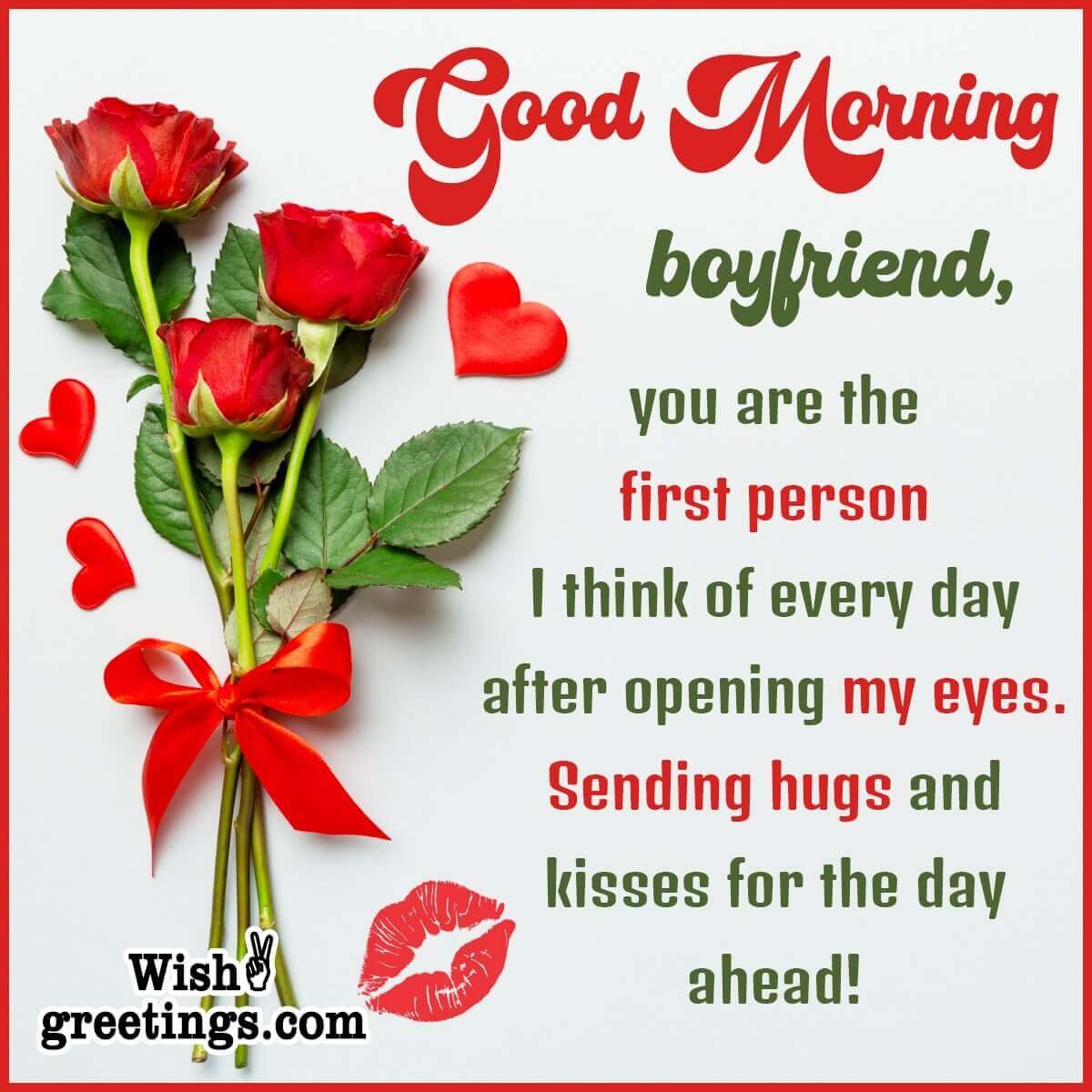 Good Morning Dear Boyfriend, Wish Pic