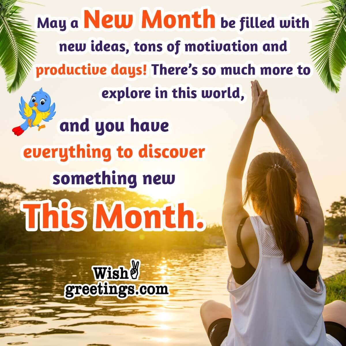 Happy New Month Messages