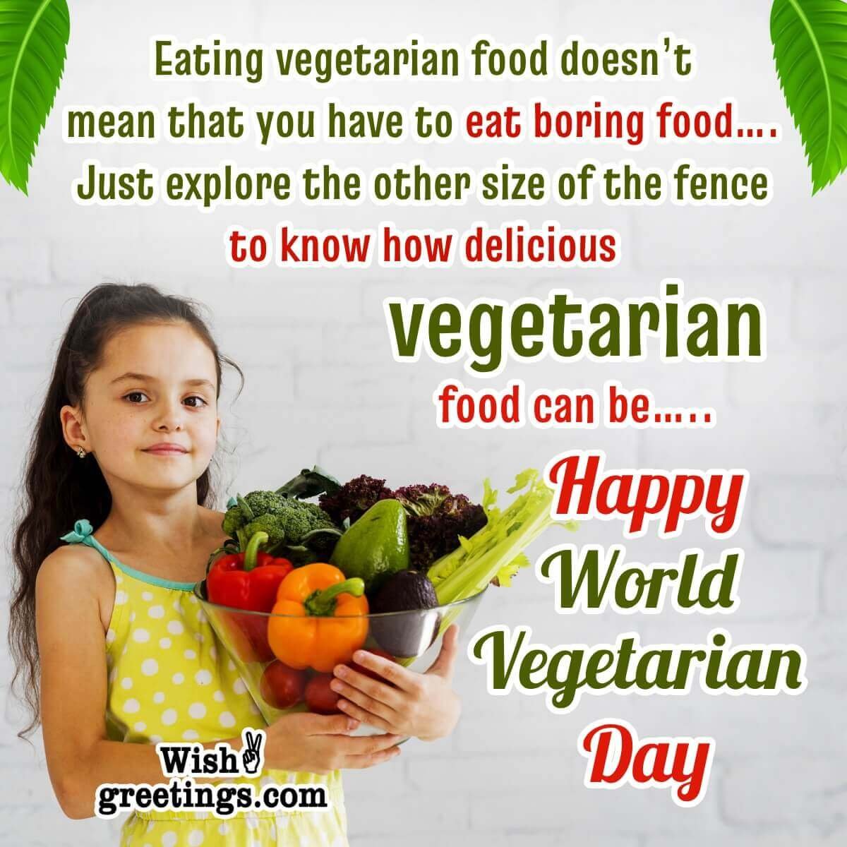 World Vegetarian Day Messages Quotes