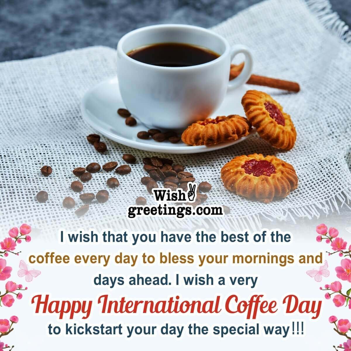 International Coffee Day Blessing Picture