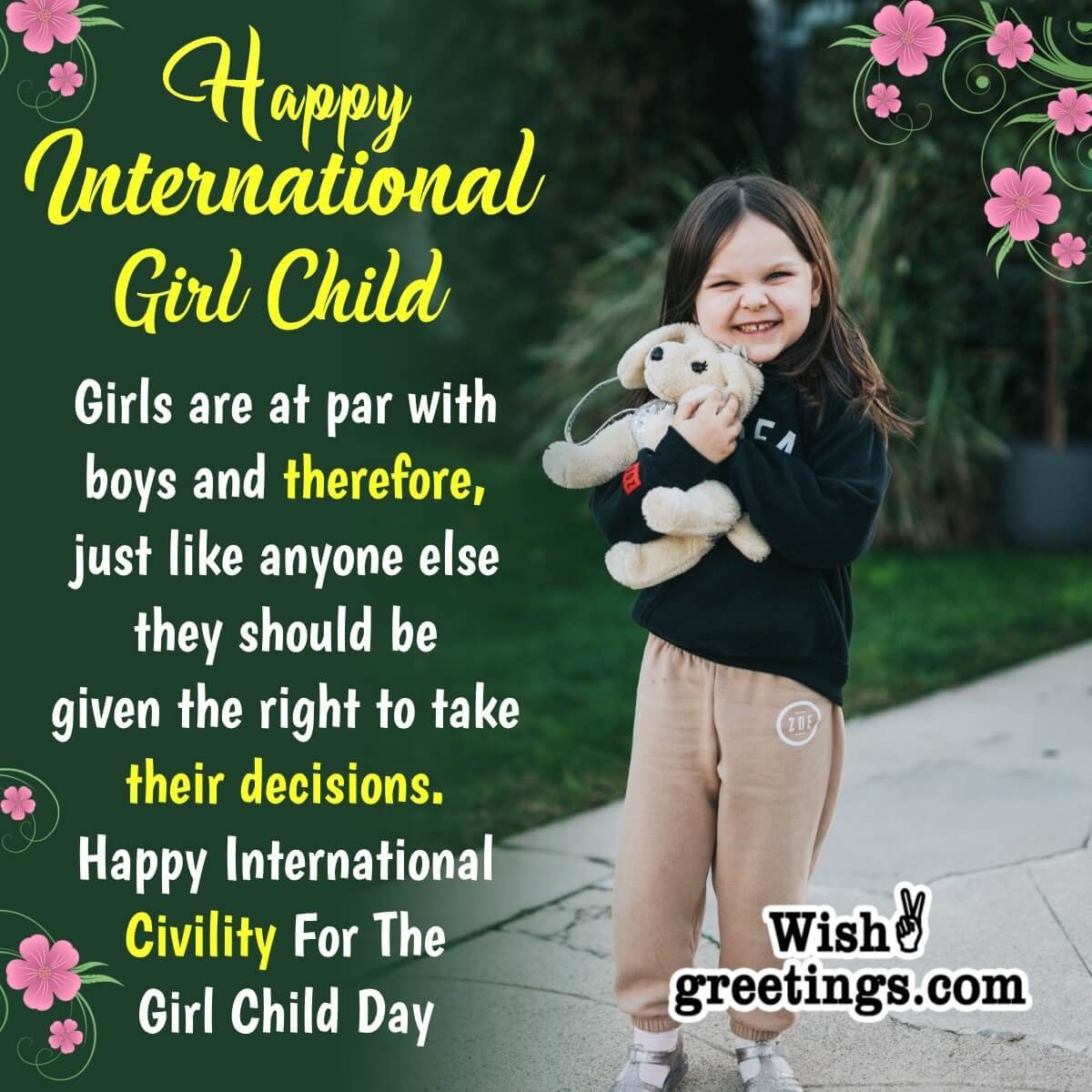 Happy International Girl Child Day Messages