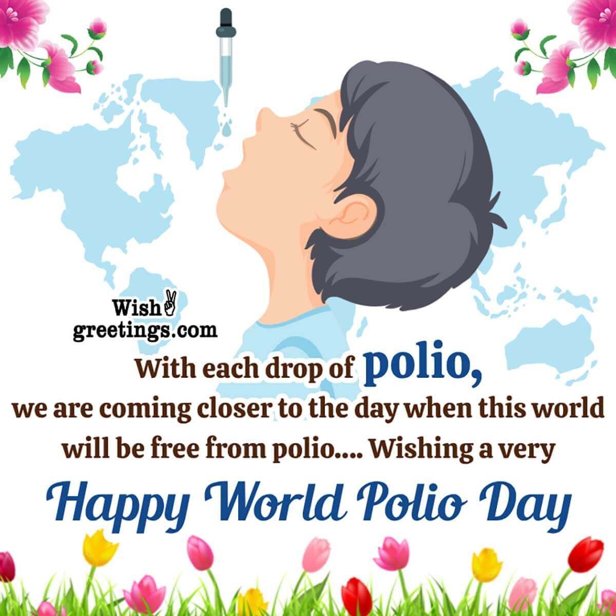 Happy World Polio Day Quote Photo