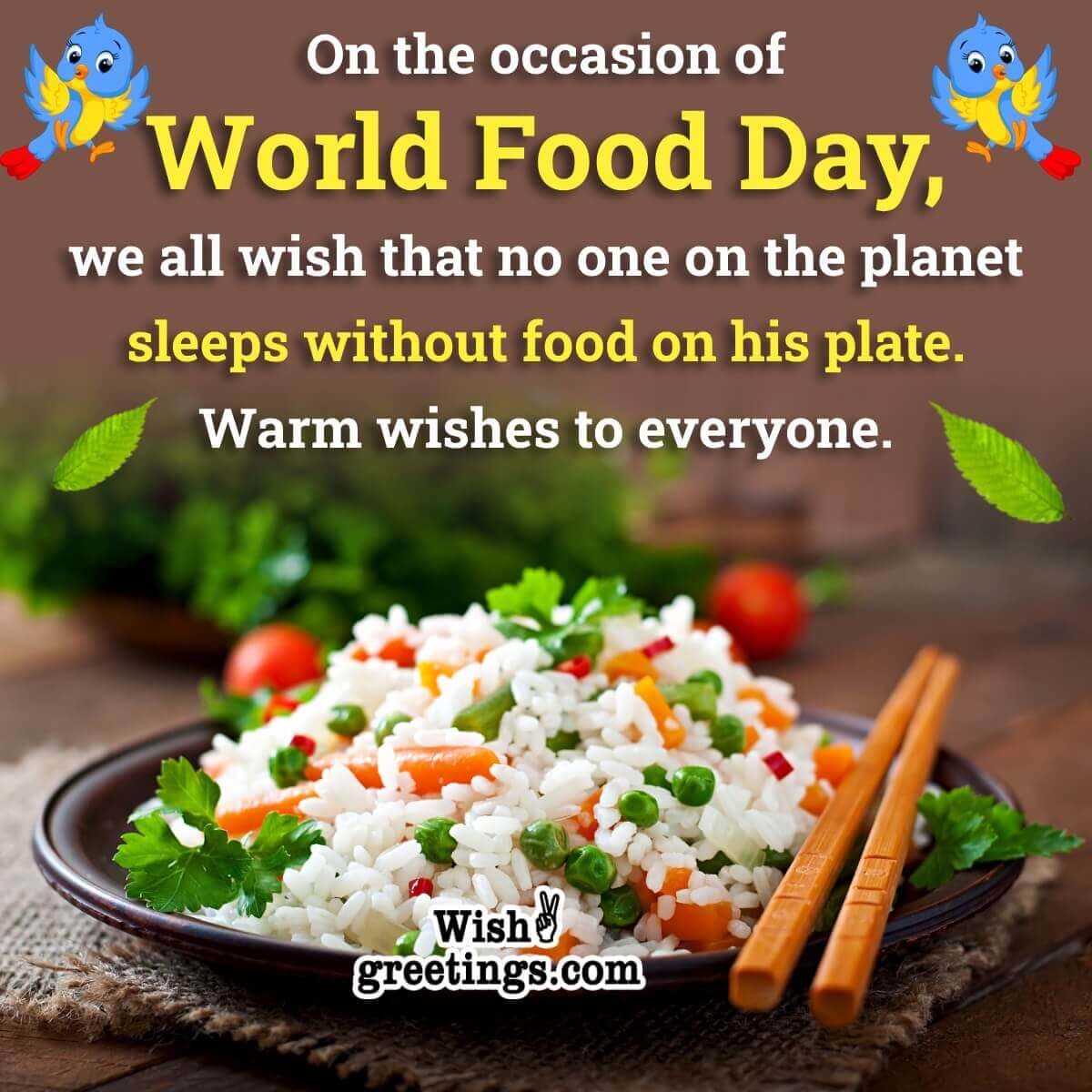 World Food Day Wish Photo
