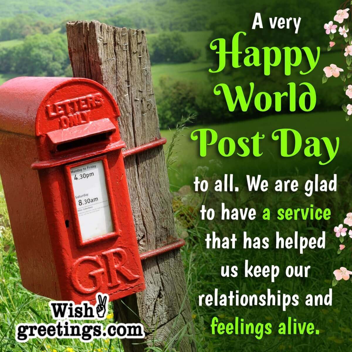 World Post Day Message Photo