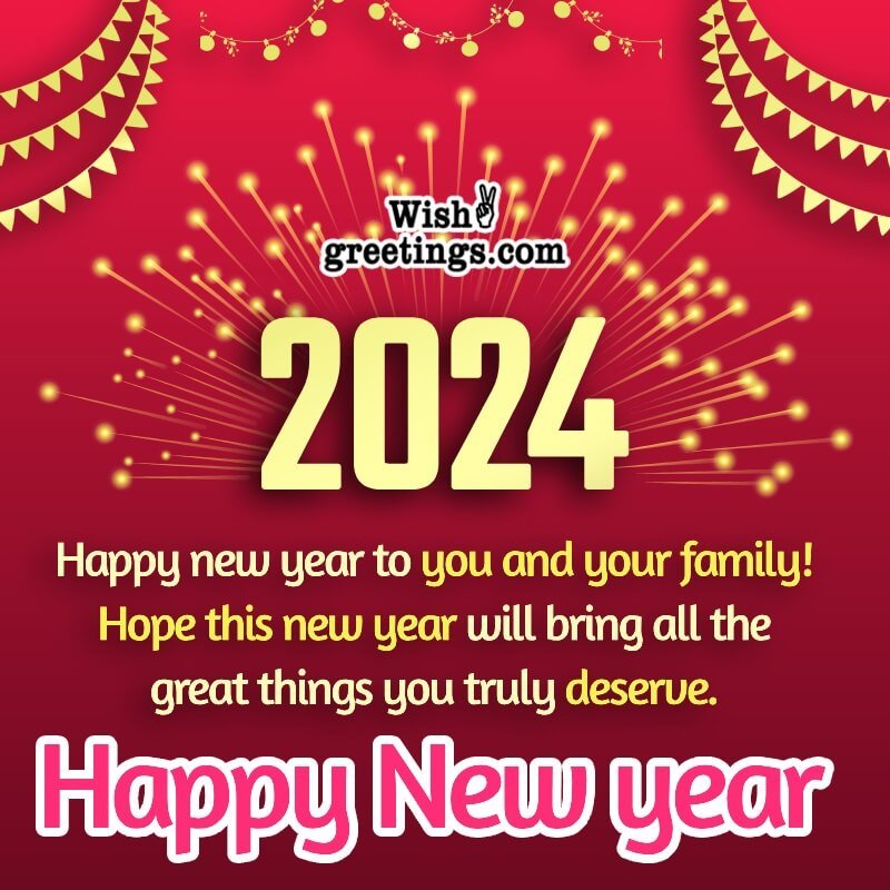 2024 New Year Wish Image For Friend