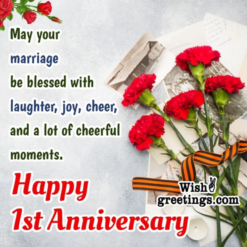 Happy 1st Anniversary Wishes For Friend