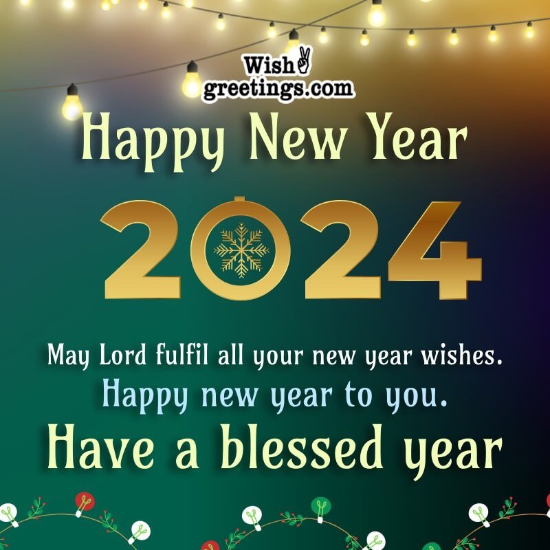 Happy New Year 2024 Religious Wish Pic