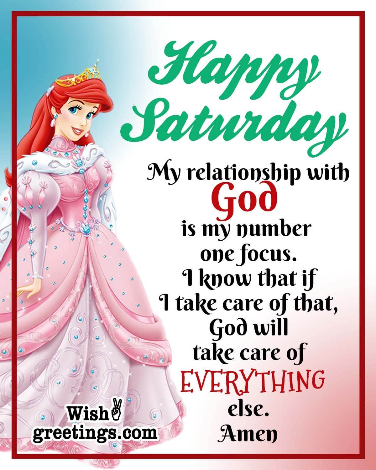 Happy Saturday Status About God
