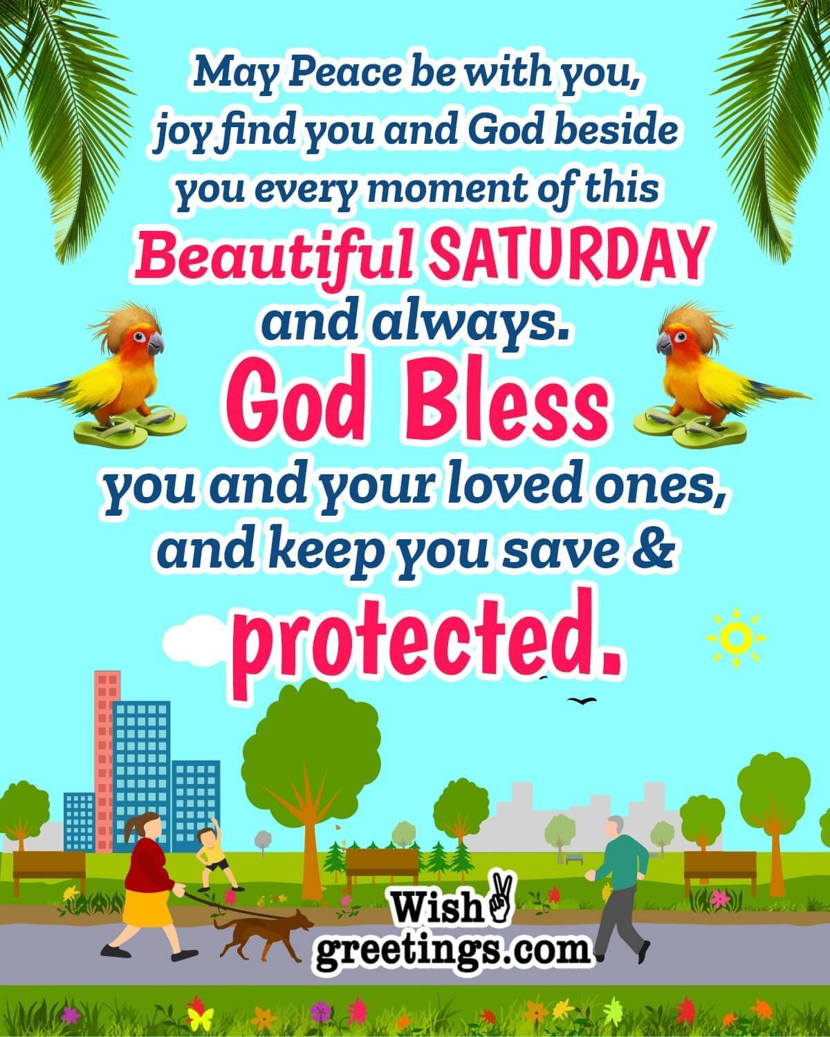 Beautiful Saturday God Bless Wish Image