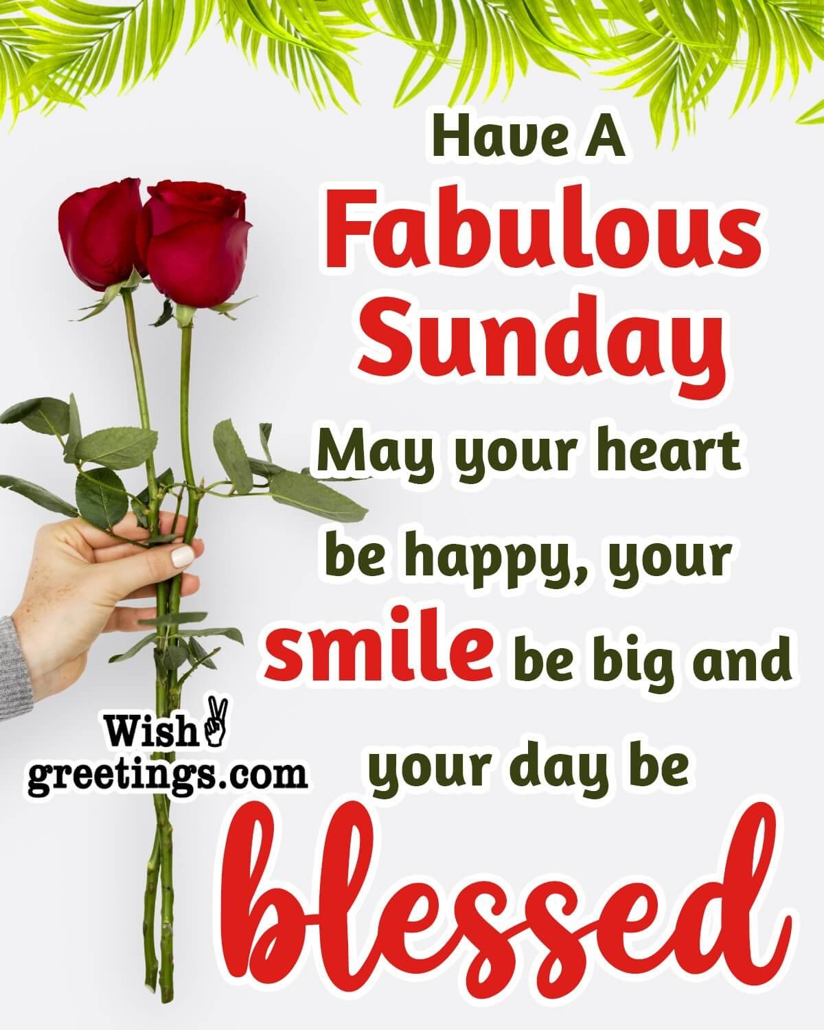 Fabulous Blessed Sunday Wish Picture