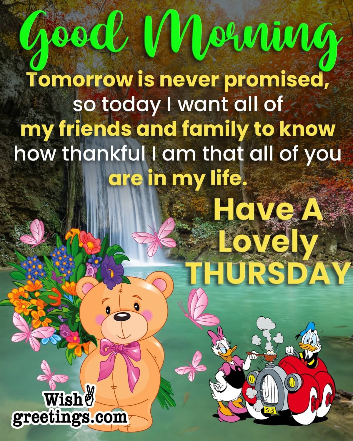 Lovely Thursday Wish For Friends Family