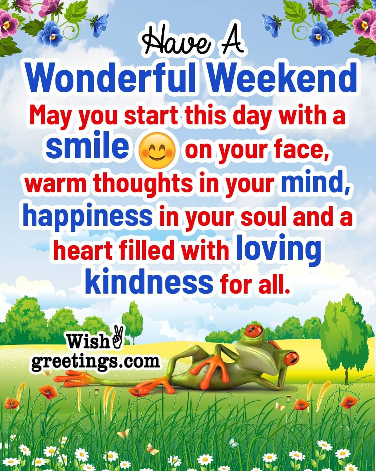 Wonderful Weekend Wish Image