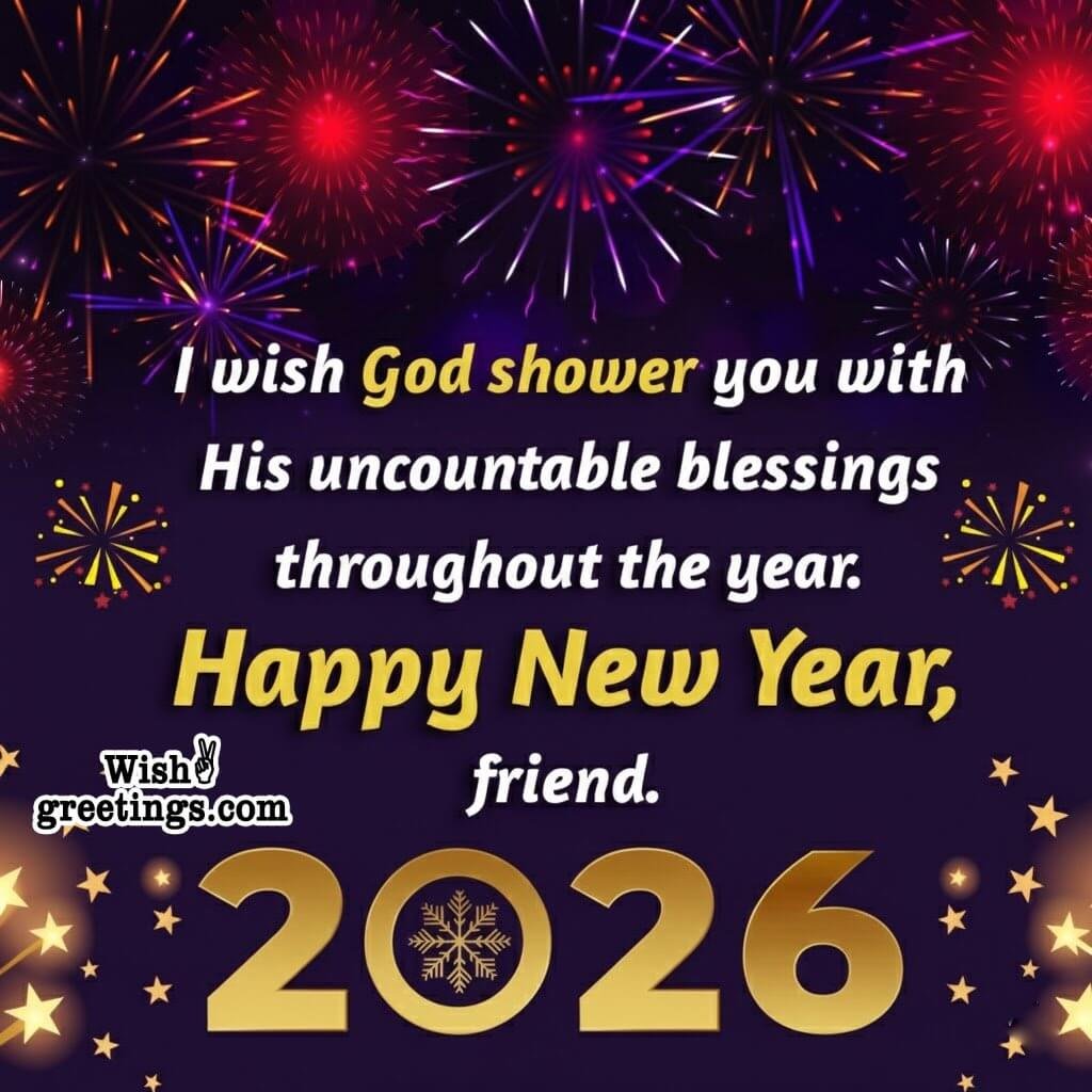 2026 Happy New Year Religious Wish Pic