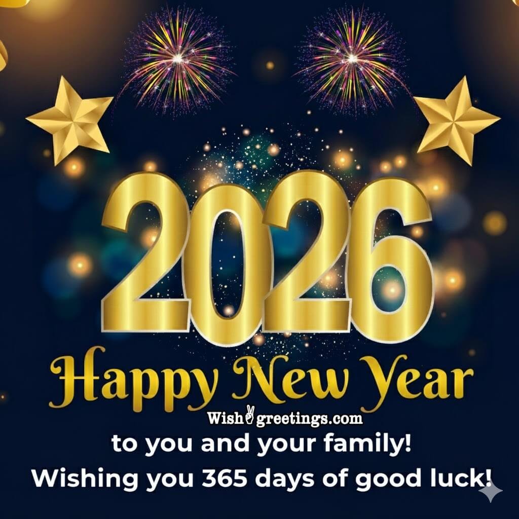 Happy New Year 2026 Greeting Image