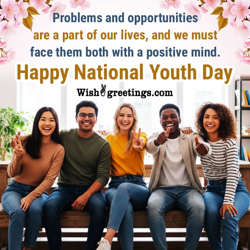 Happy National Youth Day Positive Message Image