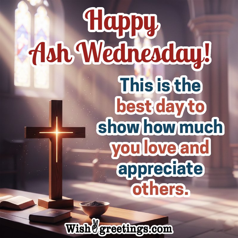 Happy Ash Wednesday Best Message Image