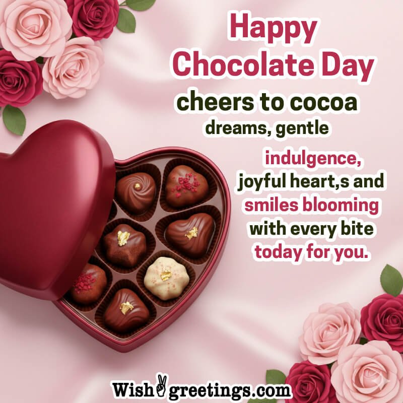 Happy Chocolate Day Joyful Wishing Picture
