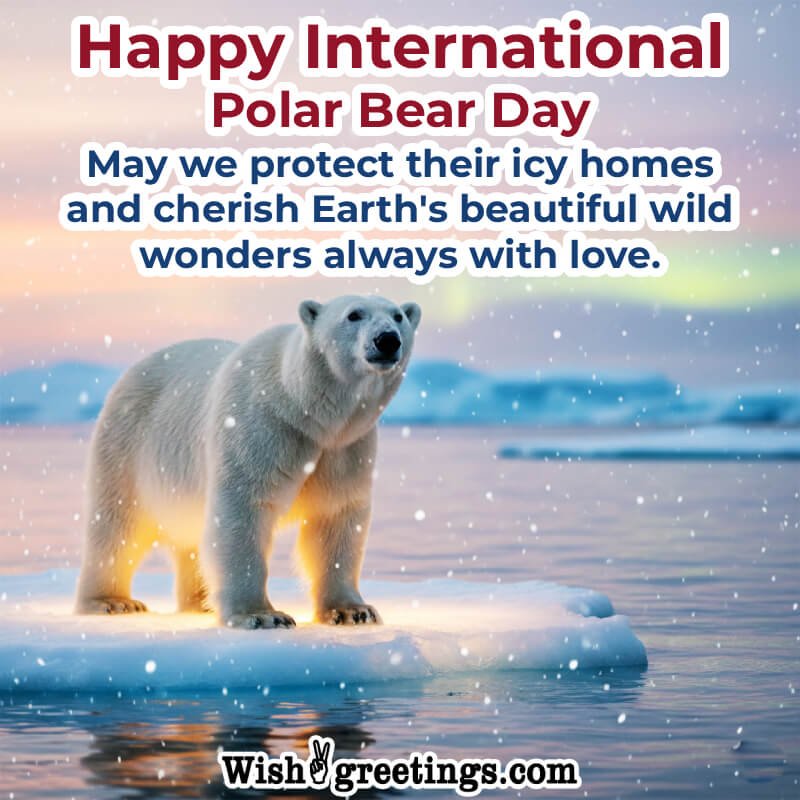 Happy International Polar Bear Day Best Wish Pic