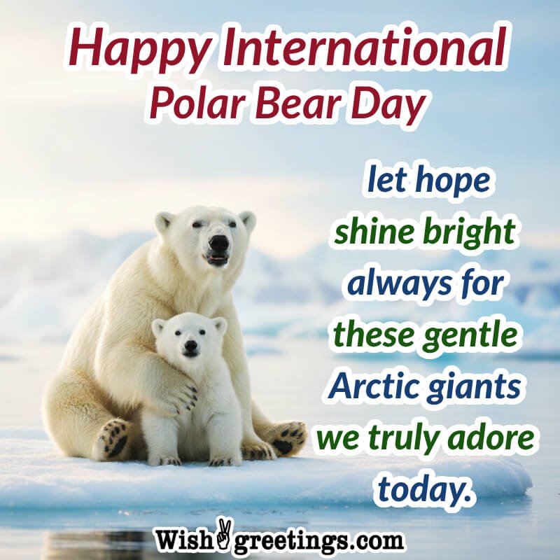 Happy International Polar Bear Day Nice Status Image
