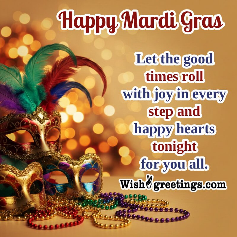 Happy Mardi Gras Wish For Facebook
