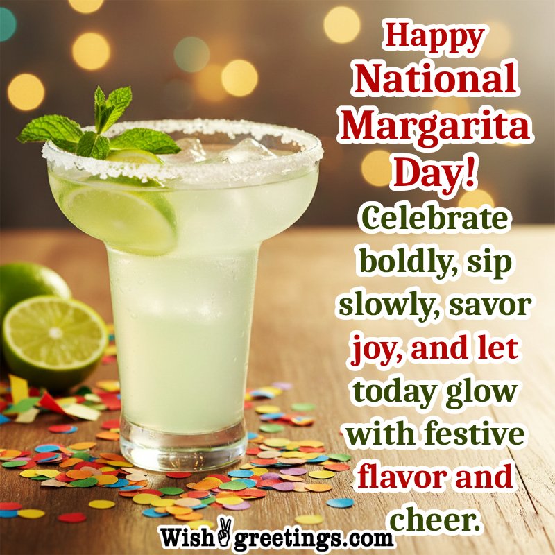 Happy National Margarita Day Best Wishing Image