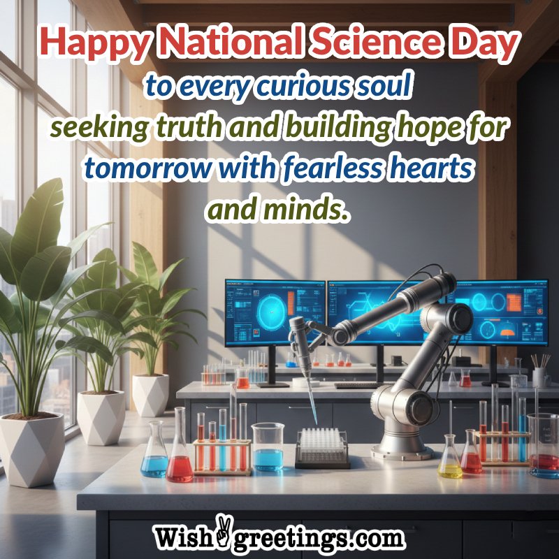 Happy National Science Day Nice Wish Pic
