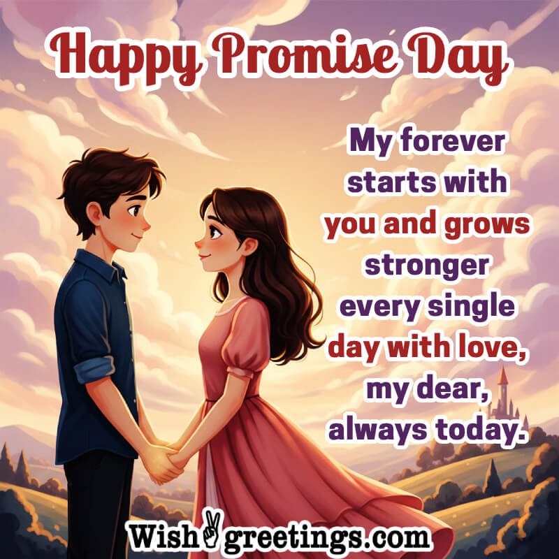Happy Promise Day Lovely Wish Image