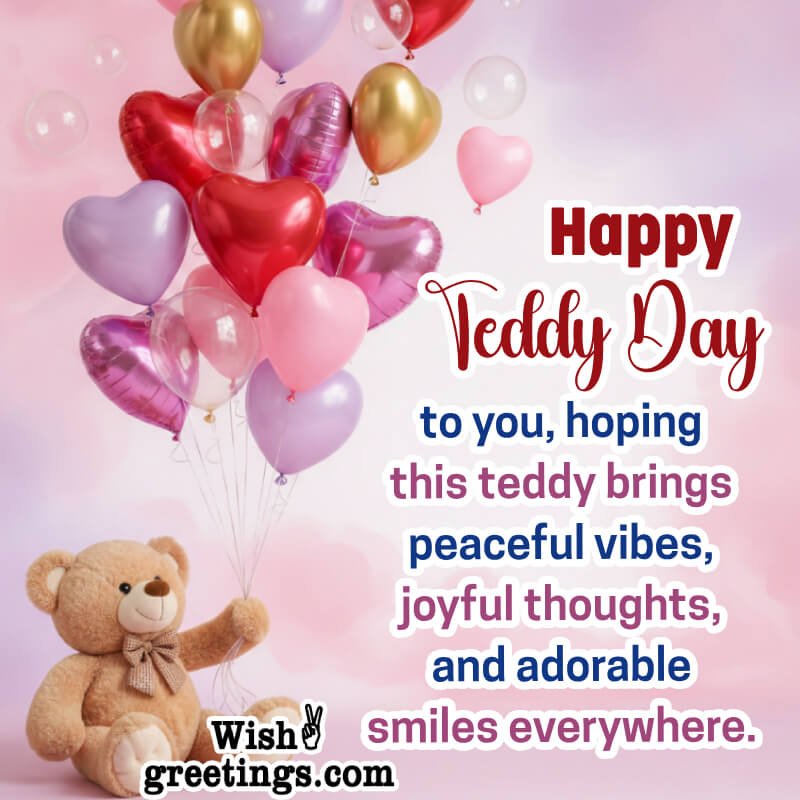 Happy Teddy Day Joyful Status Image