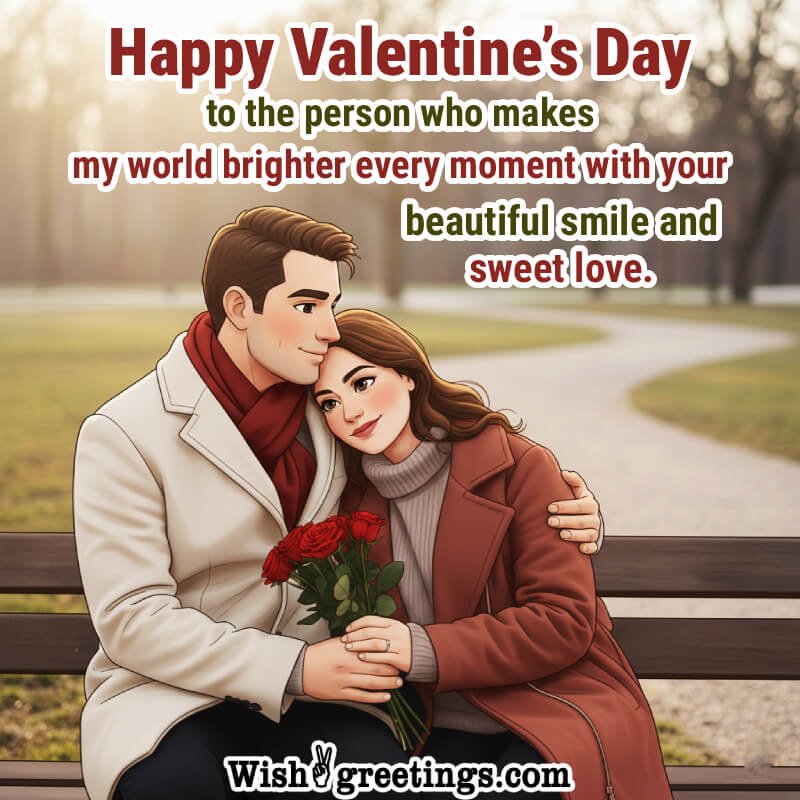 Happy Valentine’s Day Beautiful Wishing Pic