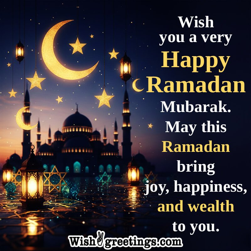 Wish You A Very Happy Ramadan Mubarak Nice Image