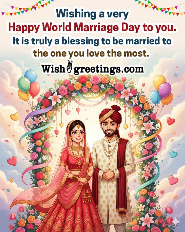 World Marriage Day Nice Blessing Photo