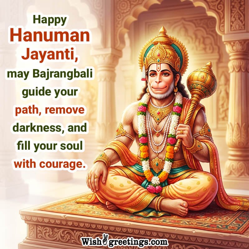 Happy Hanuman Jayanti Lovely Greeting Pic
