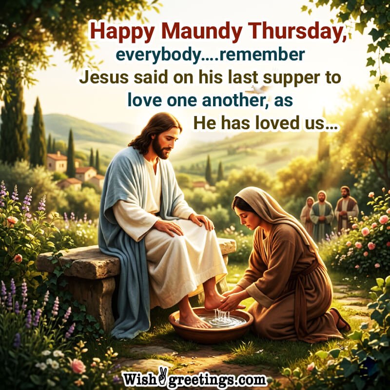 Happy Maundy Thursday Lovely Status Image