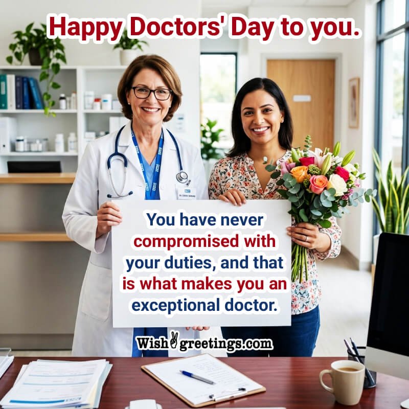 Happy National Doctor’s Day To You Best Wish Pic