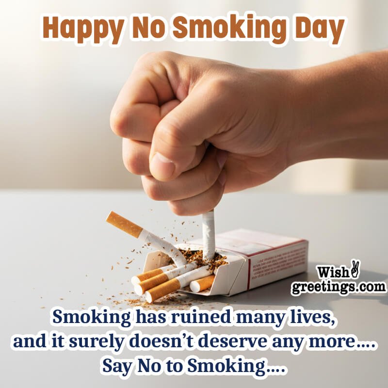 Happy No Smoking Day Status Picture