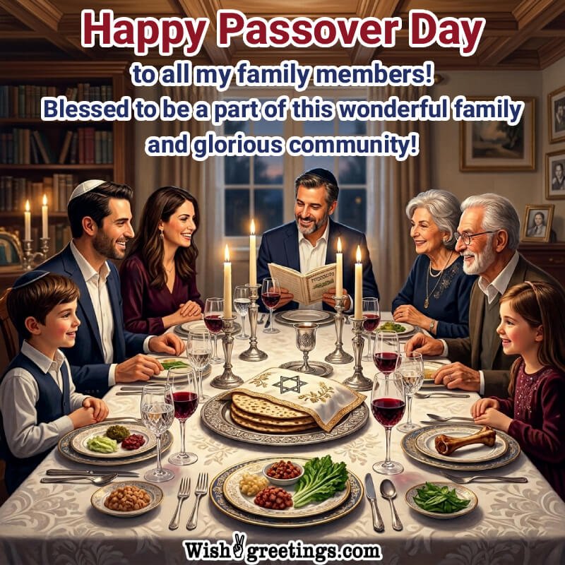 Happy Passover Day Blessed Picture For Family