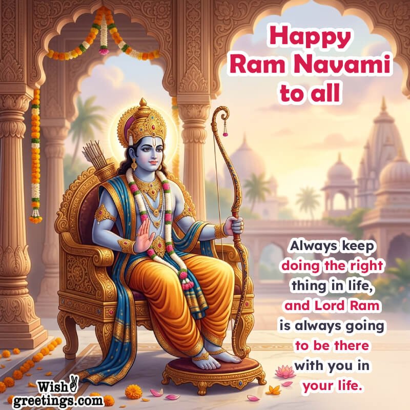 Happy Ram Navami To All Lovely Greeting Pic