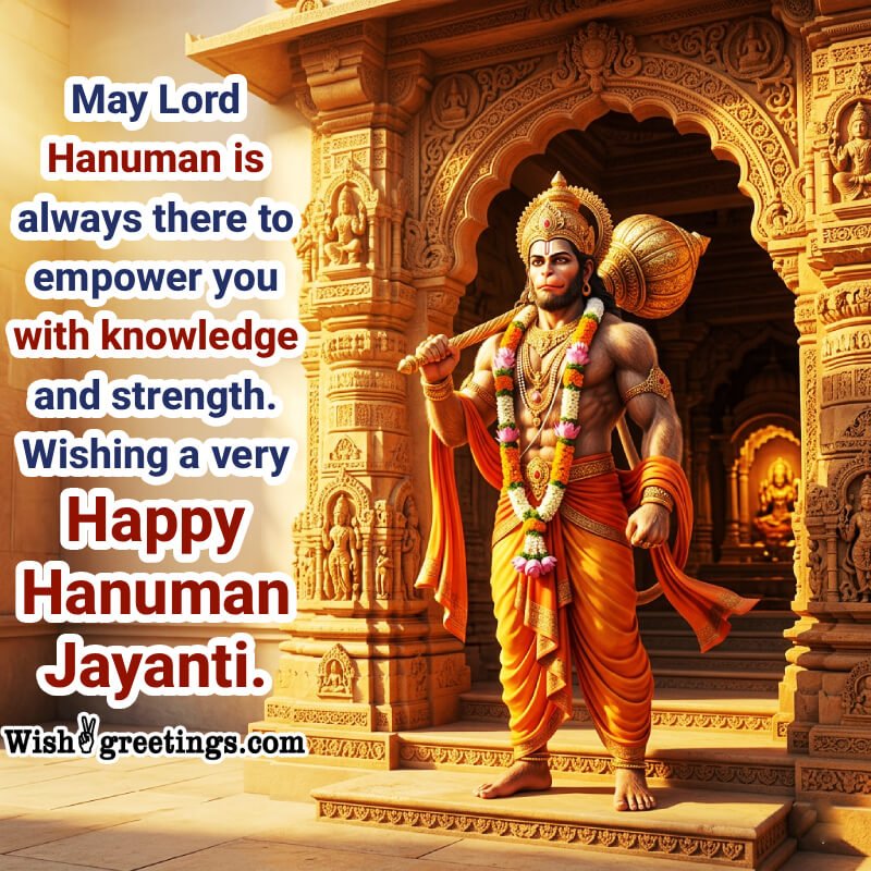 Wishing A Very Happy Hanuman Jayanti Nice Pic