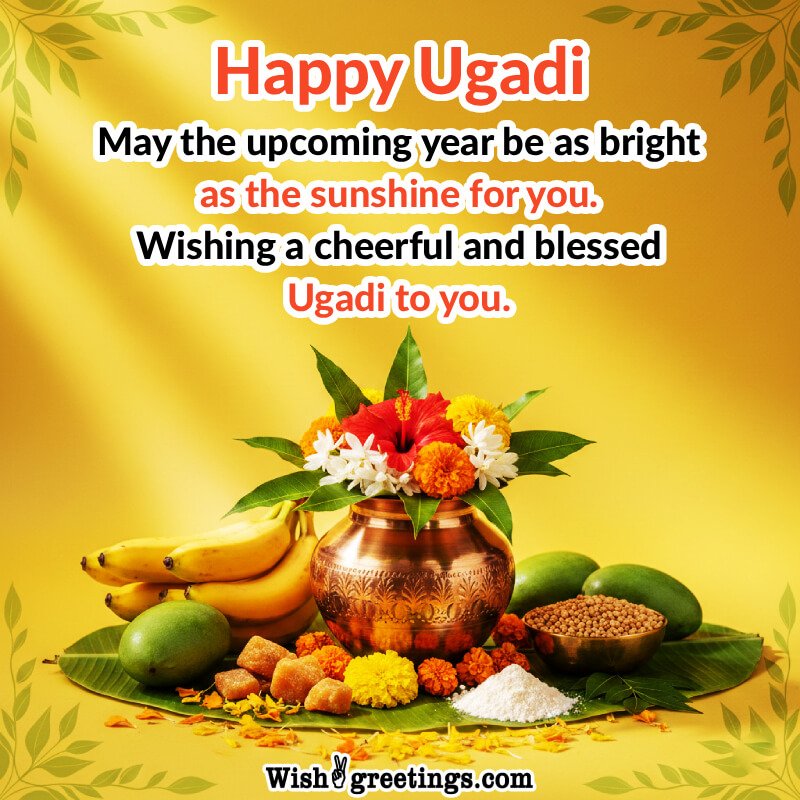 Wishing You A Blessed Happy Ugadi To You Nice Image