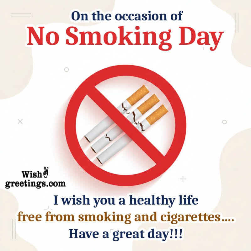 Wonderful Message Photo On World No Smoking Day
