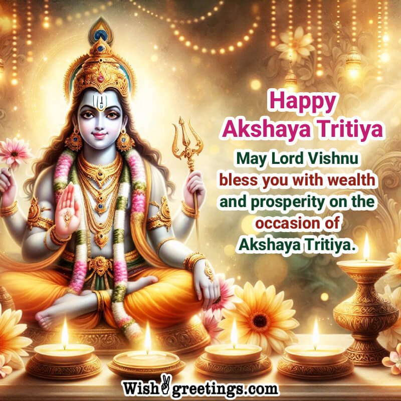Happy Akshaya Tritiya Blessed Wishing Image