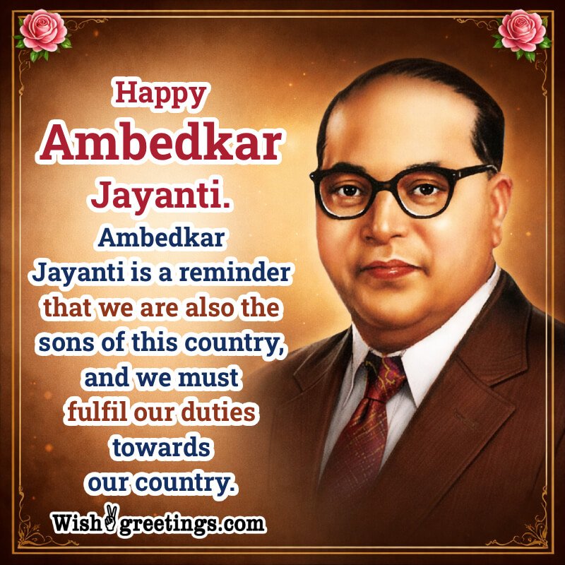 Happy Ambedkar Jayanti Jayanti Wishing Picture
