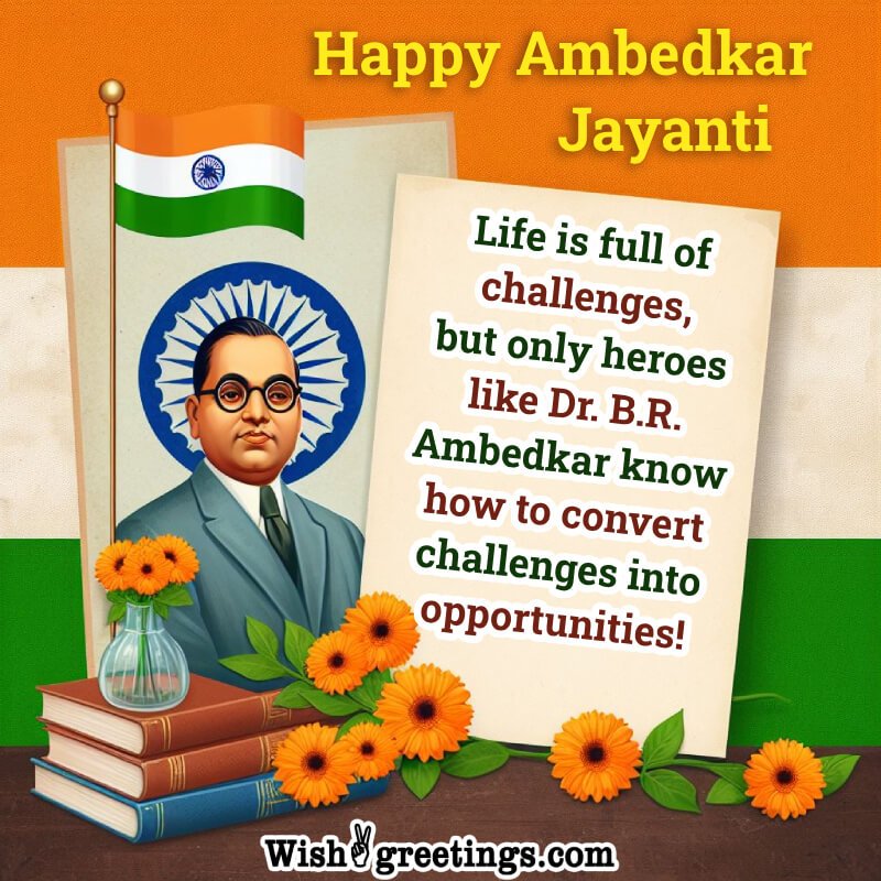 Happy Ambedkar Jayanti Message Image