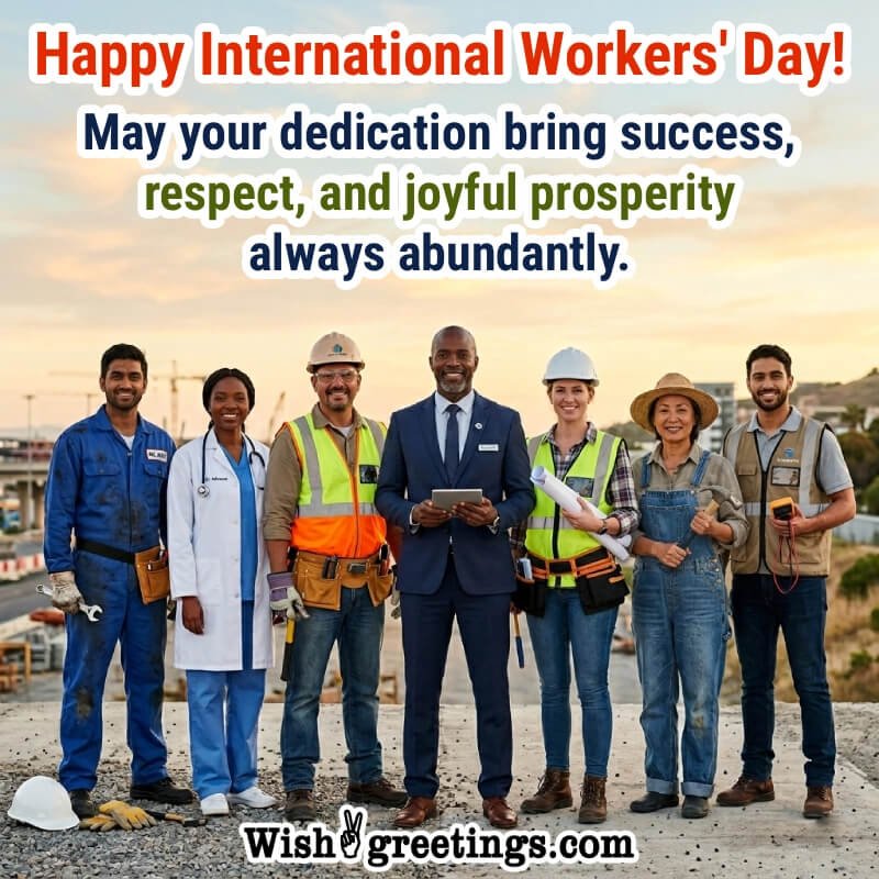 Happy International Workers’ Day Joyful Wishing Image