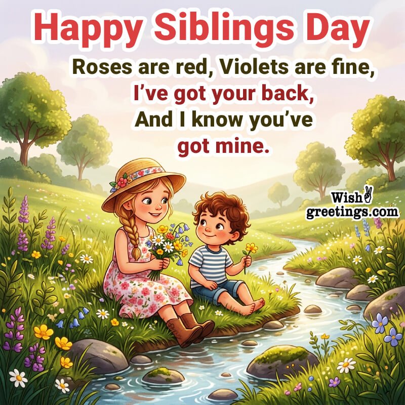 Happy Siblings Day Best Status Picture