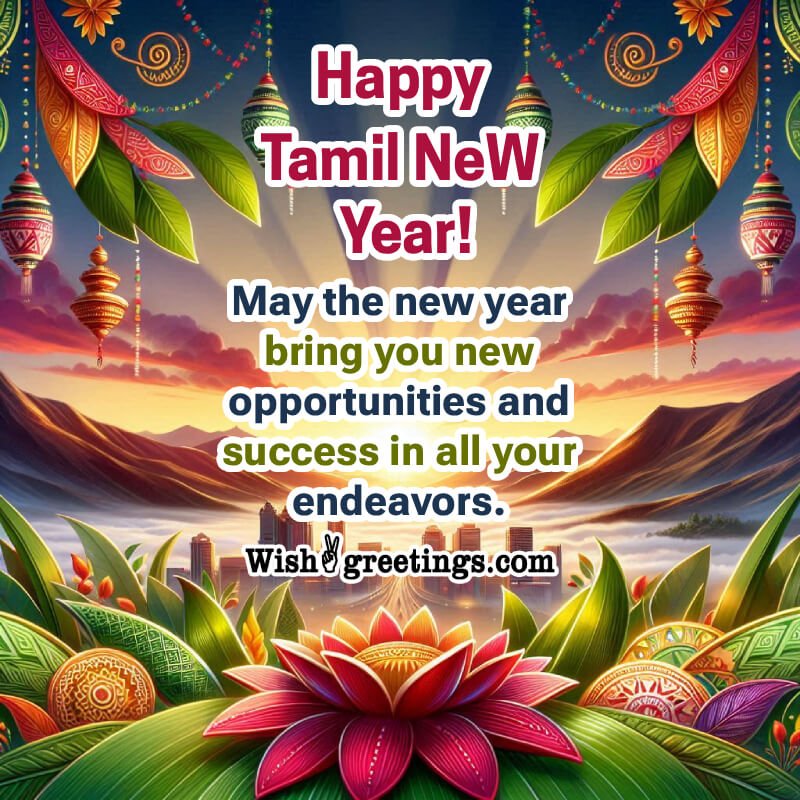 Happy Tamil New Year Lovely Greeting Pic