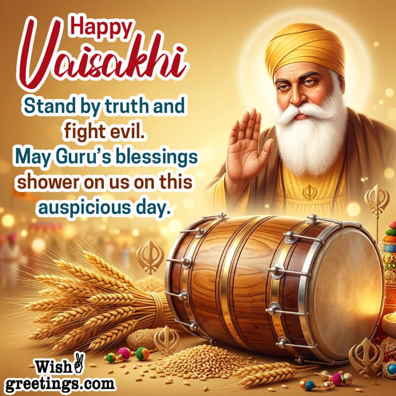 Happy Vaisakhi Nice Blessings Photo
