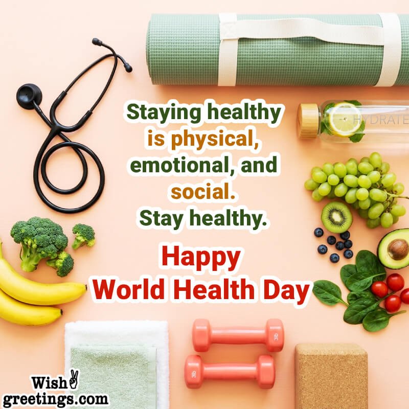 Happy World Health Day Best Status Image